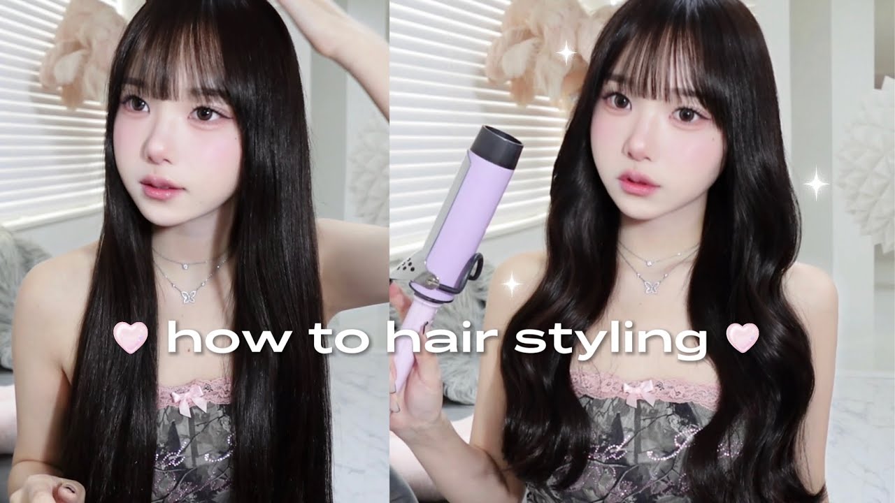 【超簡単】ウォニョンちゃんになれるウェーブ巻き解説🪄⟡.· デートでも大優勝🪷♡♡