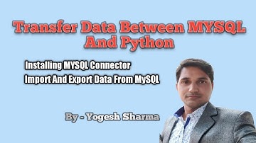 Transfering Data Between DataFrame and MYSQL | Connectivity of MySQL and Python