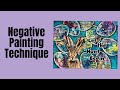 Mixed Media Art Journal Tutorial-Negative Painting Technique