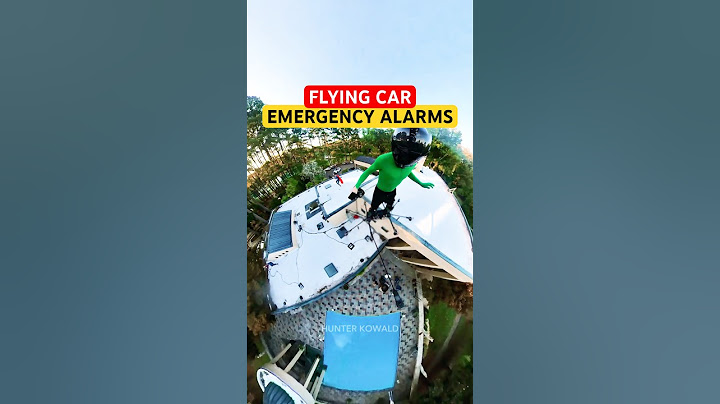 Flying Car Emergency Alarms with SkySurfer Aircraft 🚁 Flying Drone Vehicle. #shorts