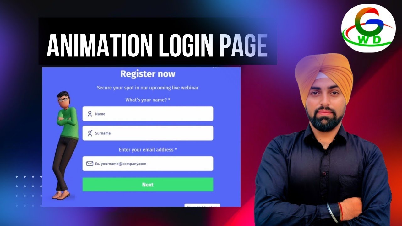 Login page || Animation || Login Project || Guri Web Developer || Practice Project