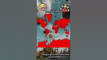 Trying to get a subscriber from every country||Mapping|| (Day 1)