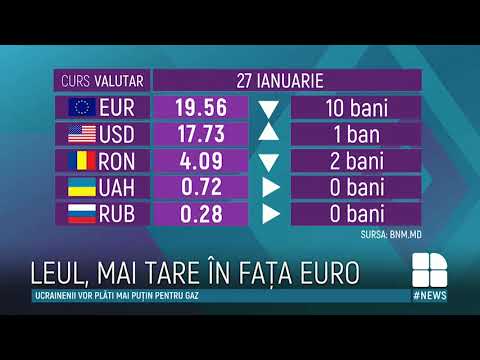 Video: Cursul de schimb al euro pentru ianuarie 2020