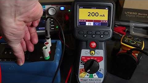 Megger MTR105 Battery Power Consumption Tests