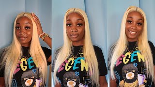 Watch Me Install This 5x5 Swiss Lace Blonde Closure wig Ft Dyhair777