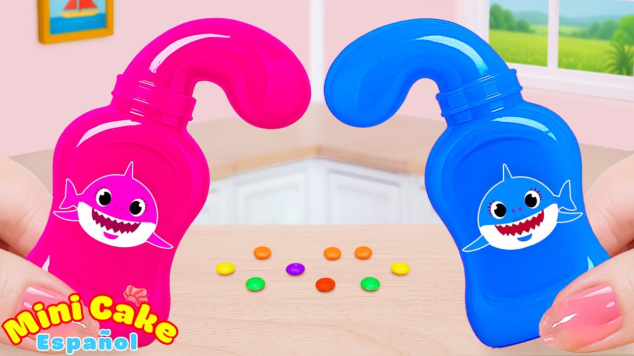 Receta de Gelatina de Miel 🌈 La Gelatina de Miel Arcoíris en Miniatura Más Linda 🌈 Mini Cake Español