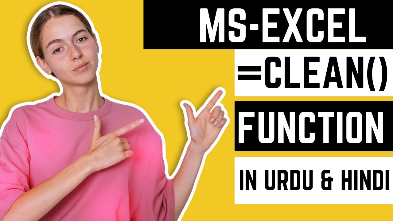 How to Use Clean Function In Ms Excel |Excel 2010| Zabi Tech - YouTube