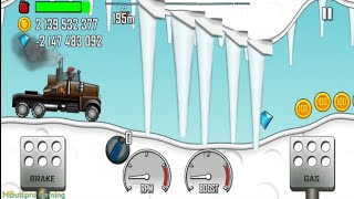 Hill Climb Racing- Walkthrough Truck In Snow Stage. screenshot 1