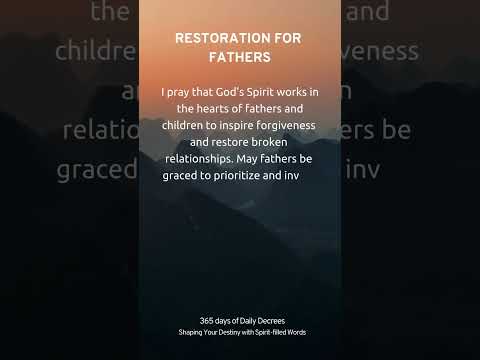 Restoration for Fathers