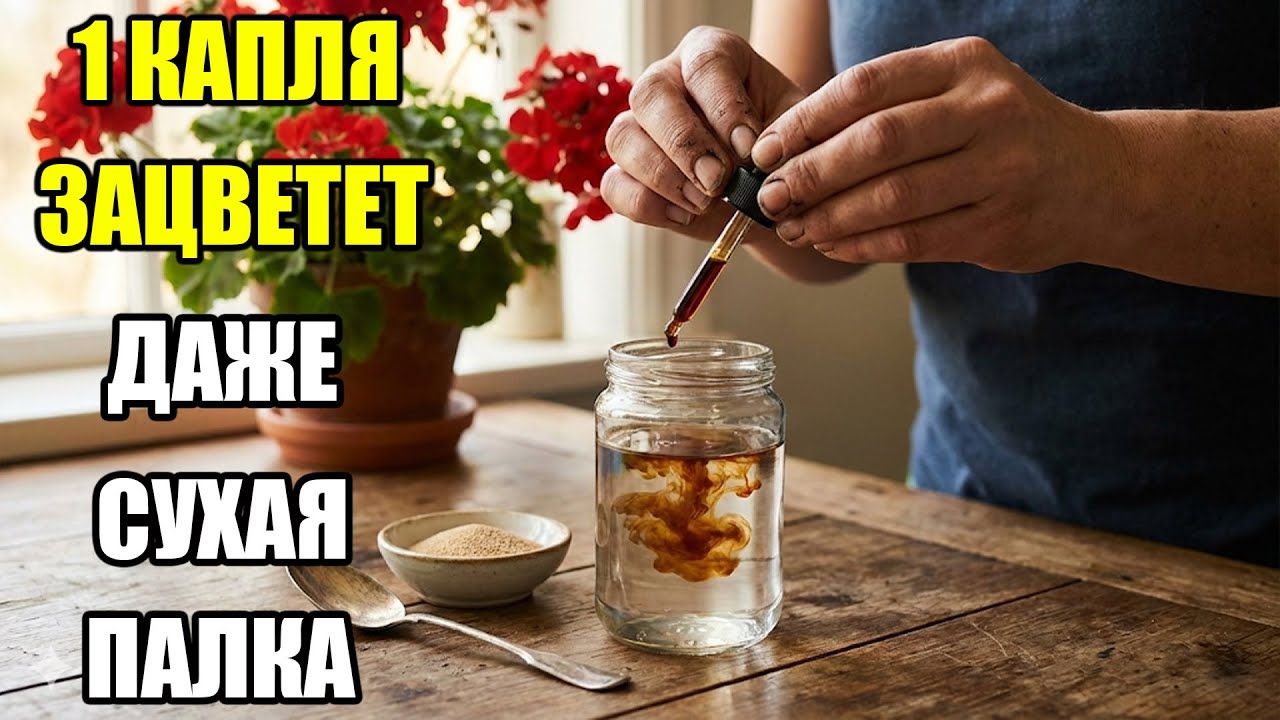 Влей эту ЧЕРНУЮ ЖИЖУ и отойди! Горшок разорвет от цветов.