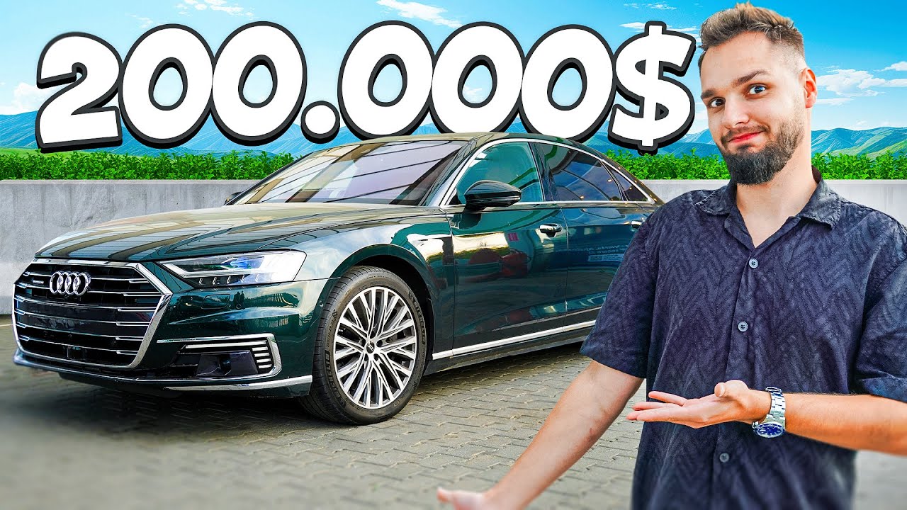 și-a luat AUDI A8 LONG de 200.000$ cu BANII din…