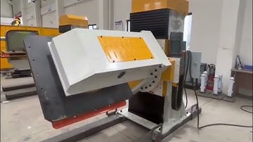 2 axis L types fanuc welding robot positioner Can be lifted up and down #weldingrobot #weldingtable