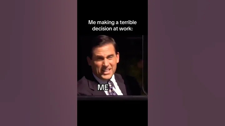When you make a terrible decision at work #meme #funny #workweek #work #fyp #theoffice #fyp #shorts