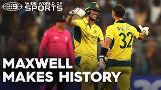 Thumbnail for Maxwell's innings the greatest ever? | Wide World of Sports