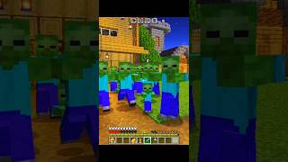 Minecraft: Zombies attacked me 😰 #trending #minecraft #shorts
