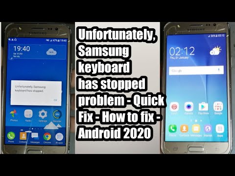 Unfortunately,  Samsung keyboard has stopped problem - Quick Fix - How to fix - Android - 2020