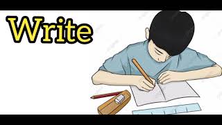 نطق كلمه يكتب بالانجليزي Pronunciation write in English