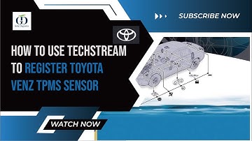 How to use Techstream to register Toyota Venz TPMS Sensor