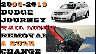 How to change replace Tail light bulbs in Dodge Journey 2009-2019 Change Replace Dodge Journey Rear Turn Signal Lights Bulb Leds