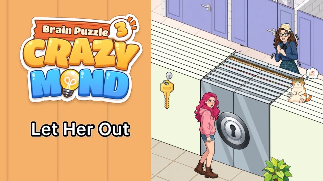 Brain Puzzle 3: Crazy Mind Level let her out | you can switch