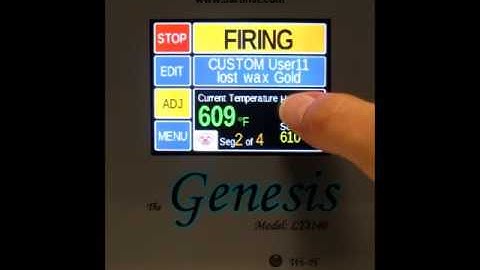 Bartlett Instrument Genesis/Genesis Mini | Adjustments During A Custom Firing