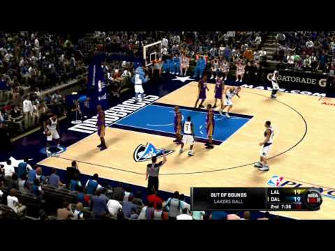 NBA 2K11 gameplay Mavs vs LA playoffs game 4