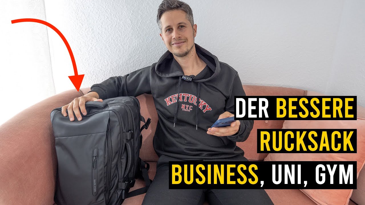 Diesen Rucksack nutze ich fast täglich! Ideal zum reisen, Business, Uni und  Gym - YouTube