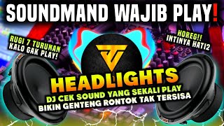 Dj Cek Sound Headlights Bass Glerr Bikin Spiker Sangit