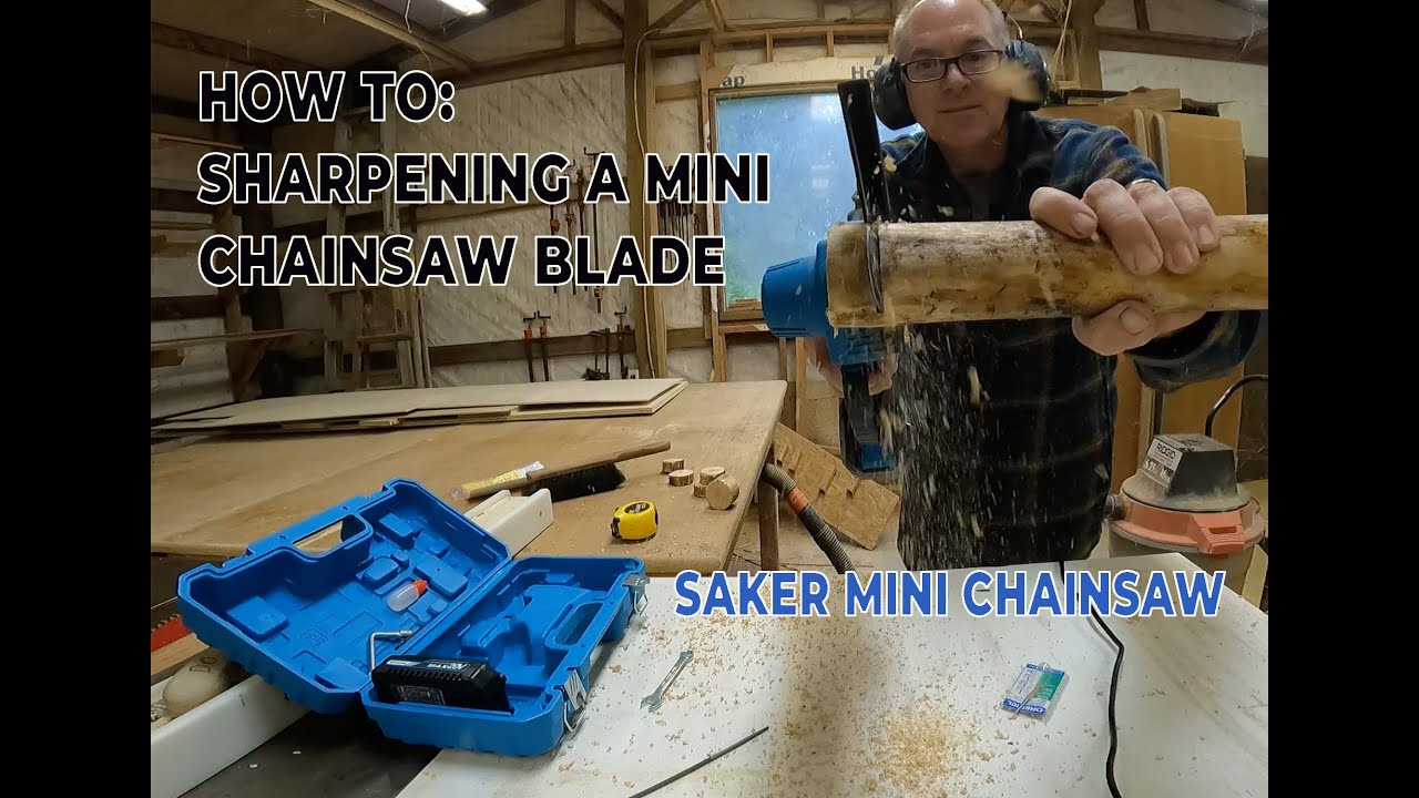 Super easy way to Sharpen the Saker mini electric chainsaw #saker # ...