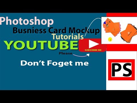 How to Advance Business Card Mock up file design | Photoshop cc | Creative Ps tutorial