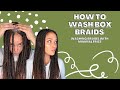 HOW TO WASH BOX BRAIDS WITH MINIMAL FRIZZ | Box Braid Care