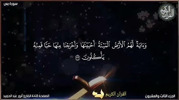 القرآن الكريم الصفحة 442 سورة يس القارئ أنور عبد الحميد