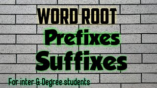 Word root ||Prefixes|| Suffixes|| #degreeenglish #prefixsuffixes #tet #grammar screenshot 5