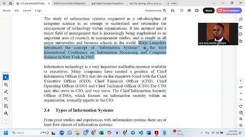 CIT208 - INFORMATION SYSTEMS REVISION CLASS