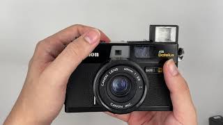 Canon A35 Datelux battery hack - YouTube
