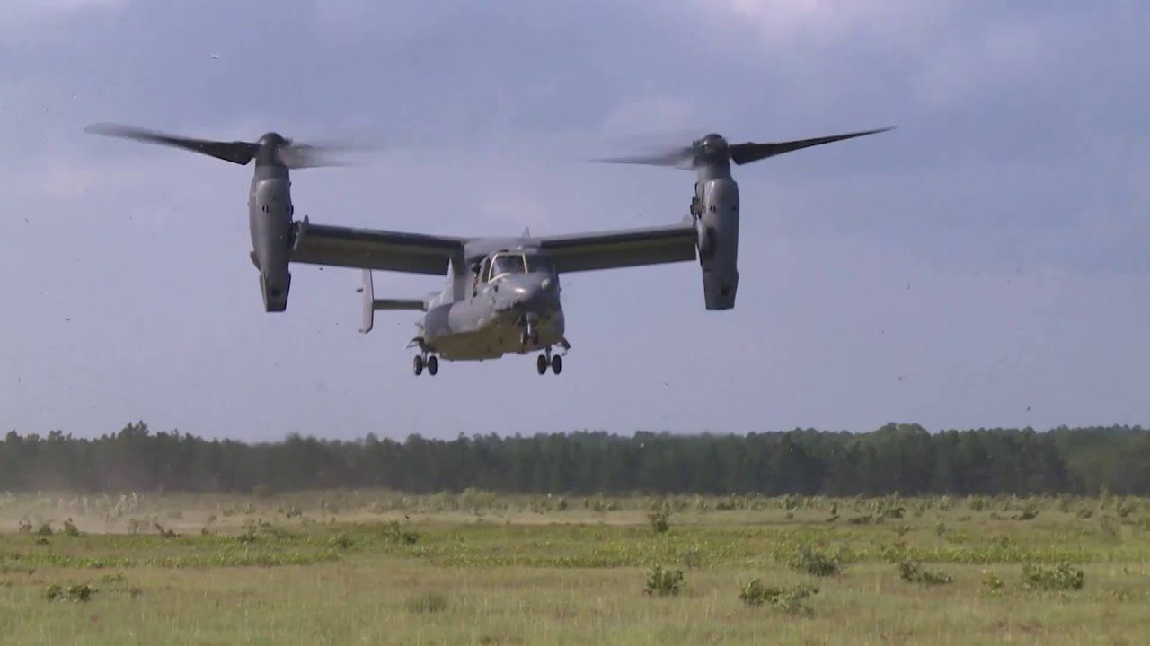 CV-22 In Flight and Landing - YouTube