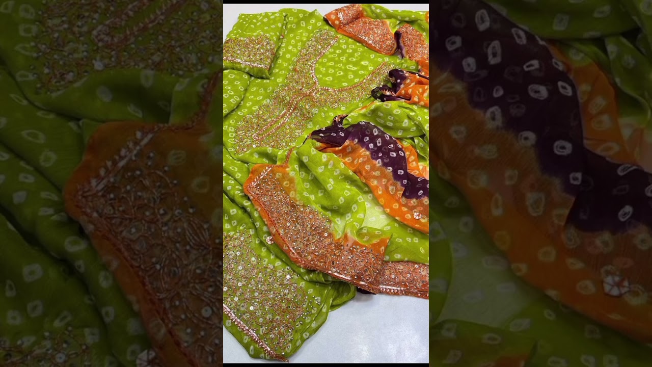 chunri dress with gota work idea ||