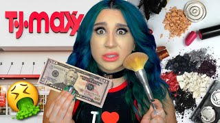 I Bought The CHEAPEST Makeup at TJ Maxx  (it gets sketchy)