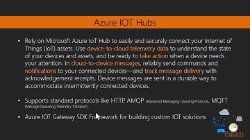 Video 38: Azure IOT Solutions and Components | Microsoft Azure