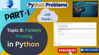 What is Pattern Printing in Python  | Print Left-Angle Triangle | Print Hollow Square.