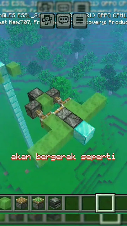 tutorial membuat pesawat terbang bisa gerak di minecraft #minecraft #shorts