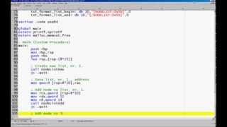 Win64 Linked List NODELIST NASM GOLINK