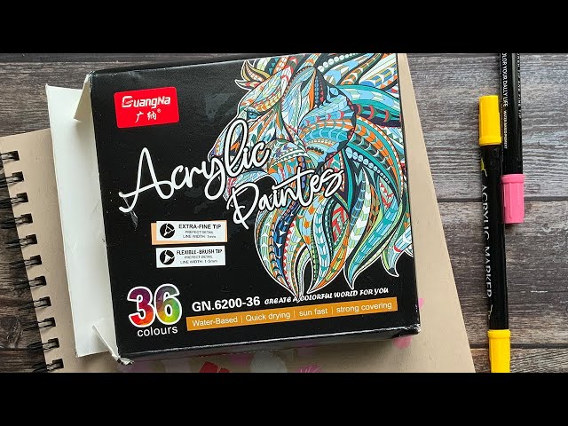 New Acrylic Markers from GuangNa / Lightwish / Paul Rubens #Gifted