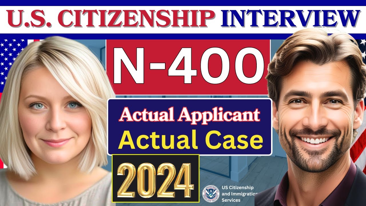 Real Interview of US Citizenship 2024 & Oath Ceremony - N400 ...