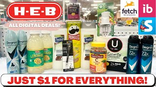 H-E-B COUPONING | JUST $1 FOR EVERYTHING!! | $5/$50 ALL DIGITAL SCENARIO! | 5/18 - 5/24