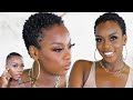 GRWM: Make Up & Styling& Defining My TWA!| 3 Months post Big Chop!