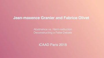 Abstinence vs  Harm reduction  Deconstructing a False Debate