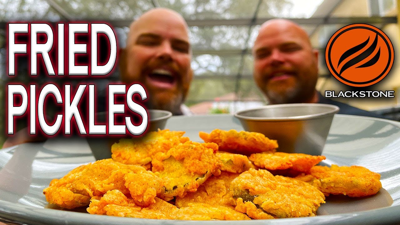 THE BEST FRIED PICKLES RECIPE MADE ON THE BLACKSTONE GRIDDLE! SHALLOW FRY COOK