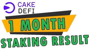 CAKE DEFI 1 Month Staking Result