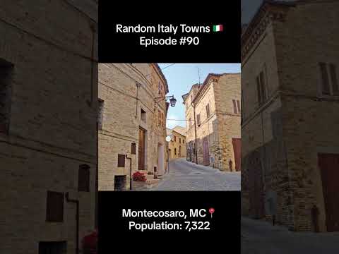 Montecosaro 📍 Random Italy Towns 🇮🇹 | Episode 90 | #italy #montecosaro #macerata #marche #shorts